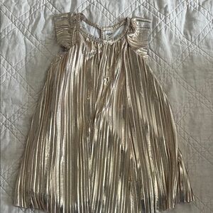 OshKosh B'gosh Gold Pleated Kids Dress